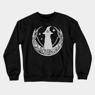 Celtic Moon Cat Witch Crewneck Sweatshirt